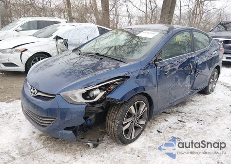 2016 Hyundai Elantra Limited из США, поврежденный, VIN 5NPDH4AE6GH742895